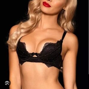 Honey Birdette Luna black bra 34B